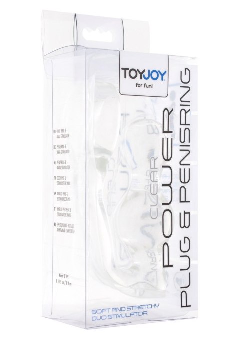 Power Plug & Penisring Transparent ToyJoy Power Plug & Penisring Transparent ToyJoy