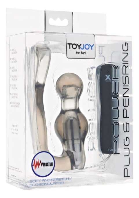 Power Plug & Penisring Vibr. Grey ToyJoy Power Plug & Penisring Vibr. Grey ToyJoy