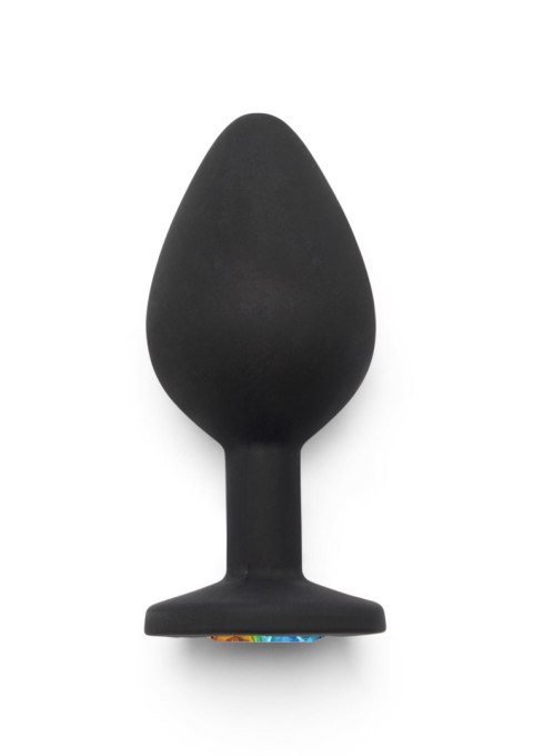 Rainbow Booty Jewel Medium Black ToyJoy Rainbow Booty Jewel Medium Black ToyJoy