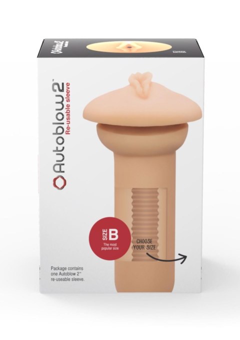 Autoblow 2+ Vagina Sleeve B Light skin tone Autoblow Autoblow 2+ Vagina Sleeve B Light skin tone Autoblow
