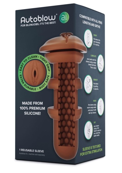 Autoblow A.I. Vagina Sleeve Brown skin tone Autoblow Autoblow A.I. Vagina Sleeve Brown skin tone Autoblow