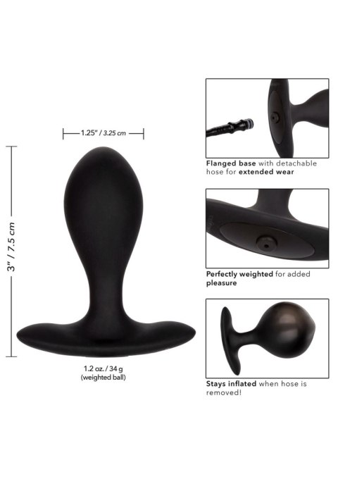 Silicone Inflatable Plug Black Calexotics