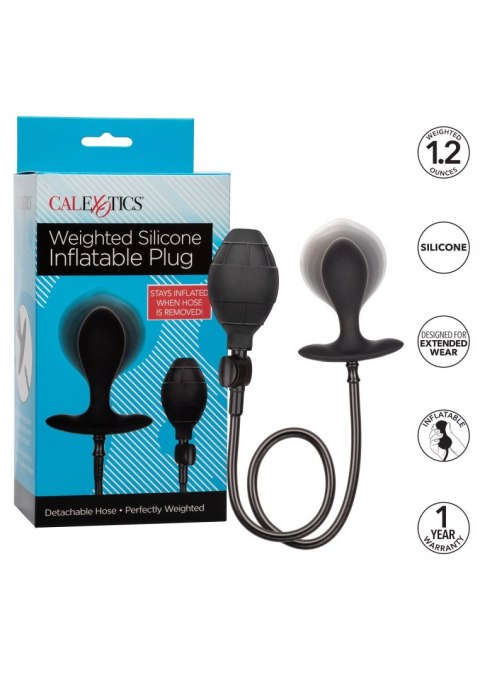 Silicone Inflatable Plug Black Calexotics
