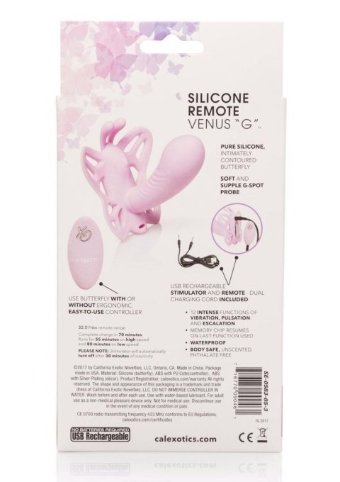Butterfly Remote Venus G Pink Calexotics Butterfly Remote Venus G Pink Calexotics
