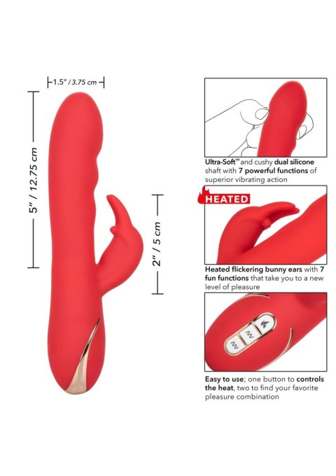 Heated Ultra-Soft Rabbit Red Calexotics