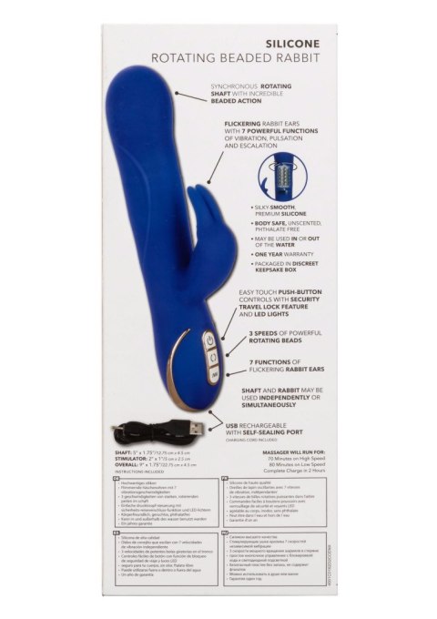 Silicone Rotating Rabbit Blue Calexotics