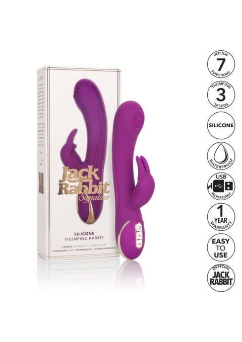 Silicone Thumping Rabbit Purple Calexotics