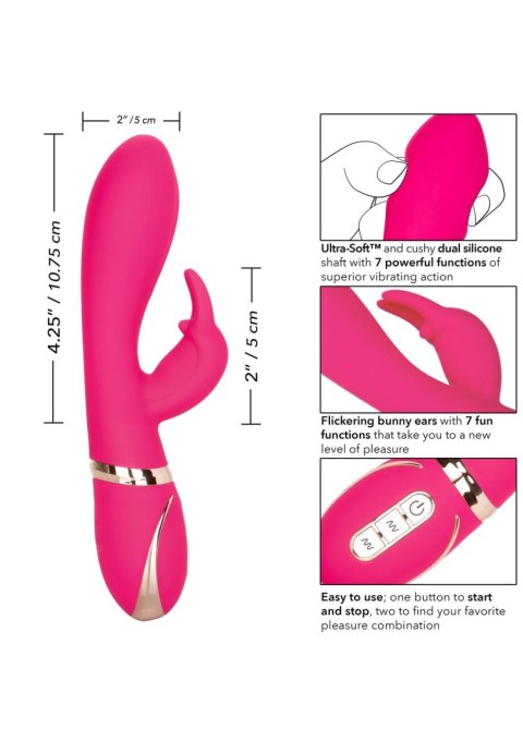 Silicone Ultra-Soft Rabbit Pink Calexotics