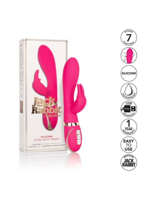 Silicone Ultra-Soft Rabbit Pink Calexotics