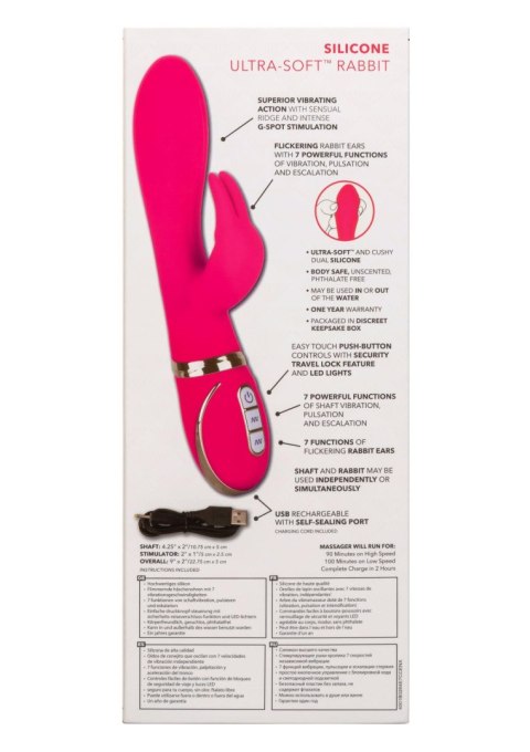Silicone Ultra-Soft Rabbit Pink Calexotics