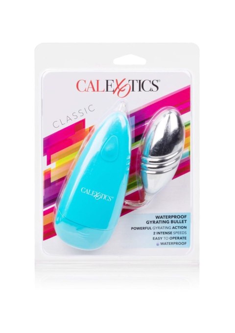 Waterproof Gyrating Bullet Blue Calexotics