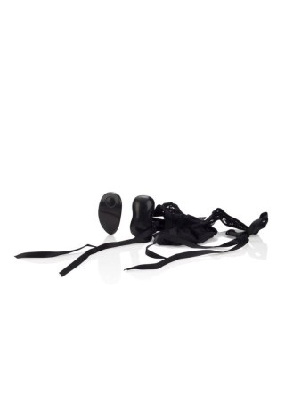 10-Function Thong with Ties Black Calexotics