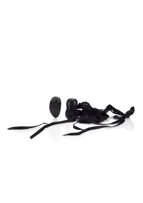 10-Function Thong with Ties Black Calexotics 10-Function Thong with Ties Black Calexotics
