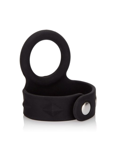 3-Snap Scrotum Ring - Large Black Calexotics 3-Snap Scrotum Ring - Large Black Calexotics