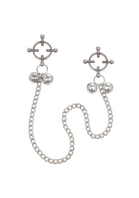 4-Point Nipple Press W Bells Metal Calexotics 4-Point Nipple Press W Bells Metal Calexotics