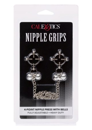 4-Point Nipple Press W Bells Metal Calexotics