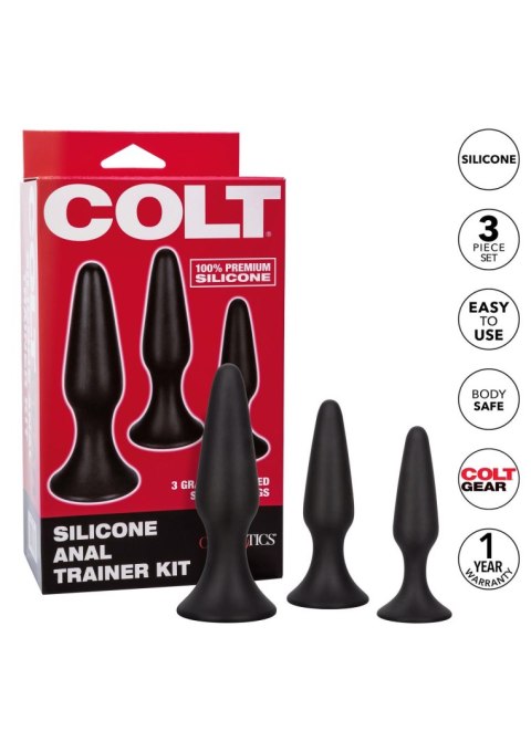 COLT Silicone Anal Trainer Kit Black Calexotics