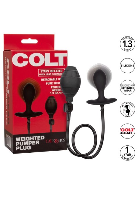 COLT Weighted Pumper Plug Black Calexotics