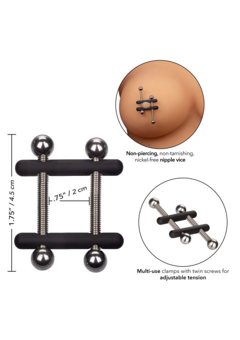Crossbar Nipple Vices Metal Calexotics