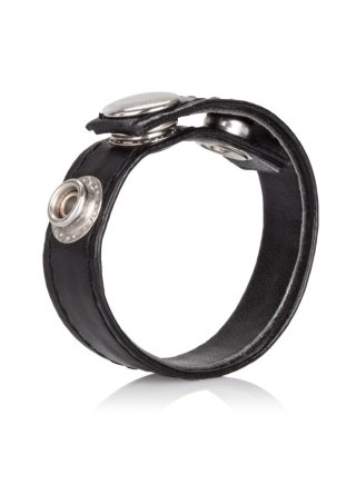 Leather 3-Snap Ring Black Calexotics