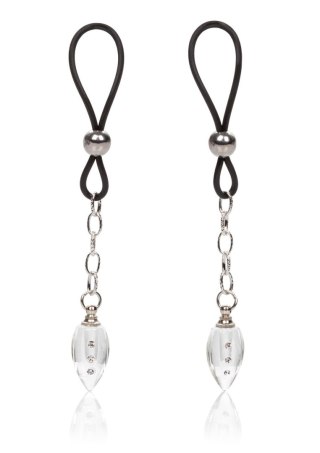 Nipple Jewel Crystal Teardrop Silver Calexotics