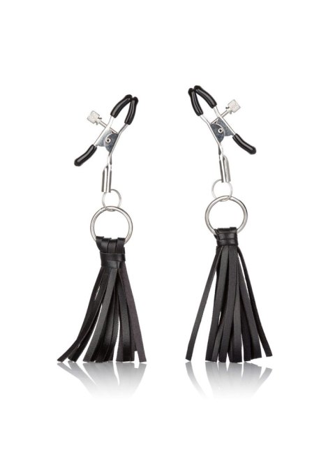 Playful Tassels Nipple Clamps Black Calexotics Playful Tassels Nipple Clamps Black Calexotics