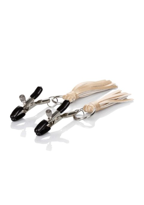 Playful Tassels Nipple Clamps Gold Calexotics Playful Tassels Nipple Clamps Gold Calexotics