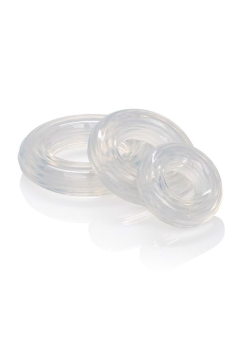 Premium Silicone Ring Set Transparent Calexotics Premium Silicone Ring Set Transparent Calexotics
