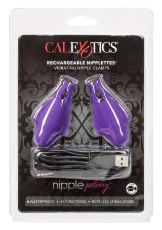 Rechargeable Nipplettes Purple Calexotics