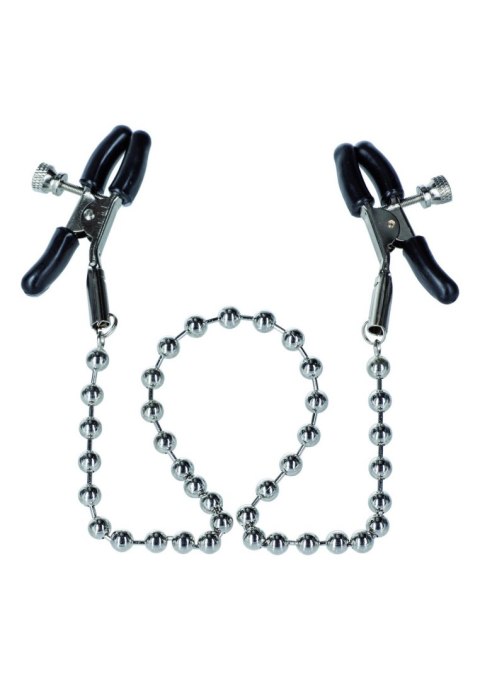 Silver Beaded Nipple Clamps Metal Calexotics Silver Beaded Nipple Clamps Metal Calexotics