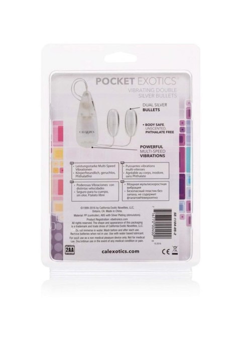Vibrating Bullets Silver Calexotics Vibrating Bullets Silver Calexotics