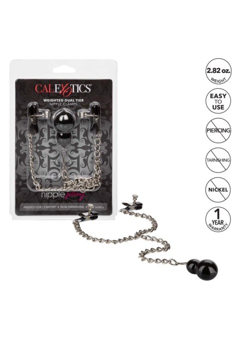 Weighted Nipple Clamps Metal Calexotics Weighted Nipple Clamps Metal Calexotics
