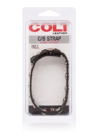 COLT Leather C/B Strap 8-snap Black Calexotics