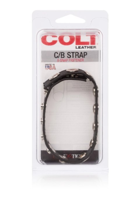 COLT Leather C/B Strap 8-snap Black Calexotics COLT Leather C/B Strap 8-snap Black Calexotics