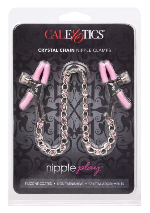 Crystal Chain Nipple Clamps Metal Calexotics Crystal Chain Nipple Clamps Metal Calexotics