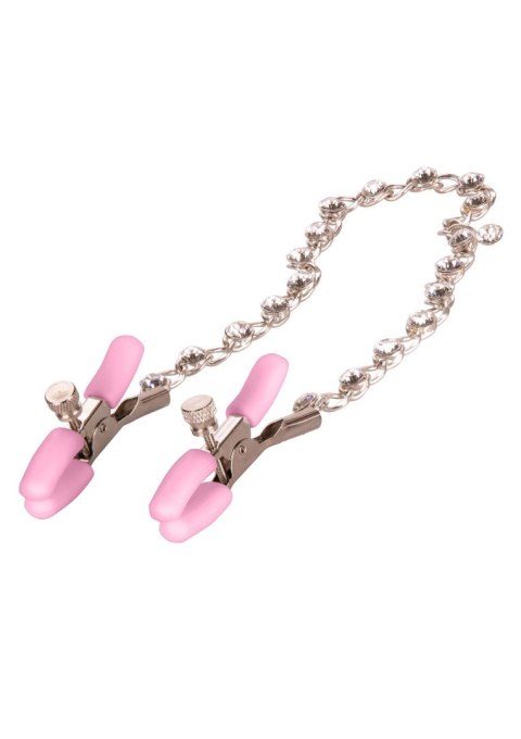 Crystal Chain Nipple Clamps Metal Calexotics Crystal Chain Nipple Clamps Metal Calexotics