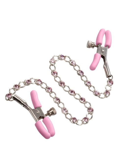 Crystal Chain Nipple Clamps Metal Calexotics Crystal Chain Nipple Clamps Metal Calexotics