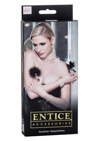 Feather Nipplettes Black Calexotics