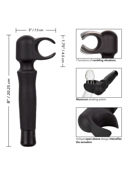 Masturwand Vibrating Stroker Black Calexotics
