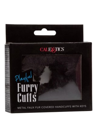 Playful Furry Cuffs Black Calexotics