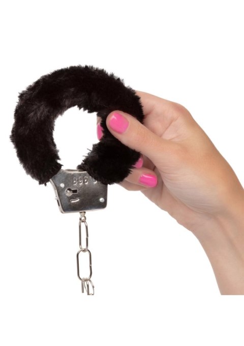 Playful Furry Cuffs Black Calexotics
