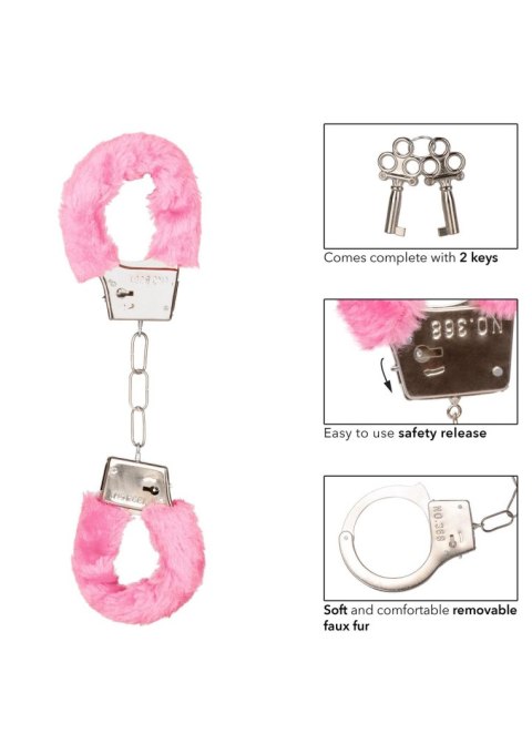 Playful Furry Cuffs Pink Calexotics