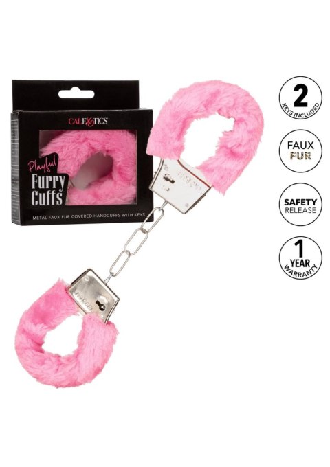 Playful Furry Cuffs Pink Calexotics