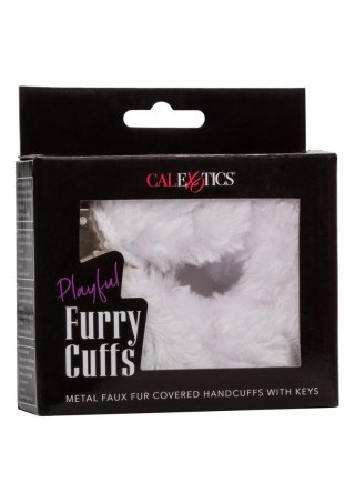 Playful Furry Cuffs White Calexotics
