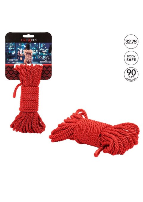 Scandal BDSM Rope 10M Red Calexotics Scandal BDSM Rope 10M Red Calexotics