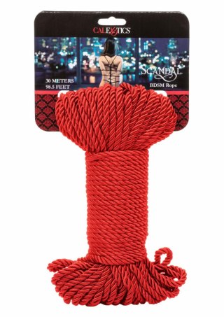 Scandal BDSM Rope 30M Red Calexotics