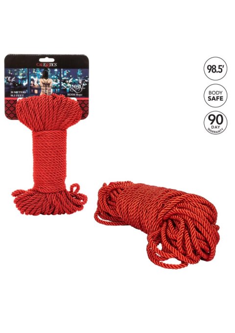 Scandal BDSM Rope 30M Red Calexotics Scandal BDSM Rope 30M Red Calexotics