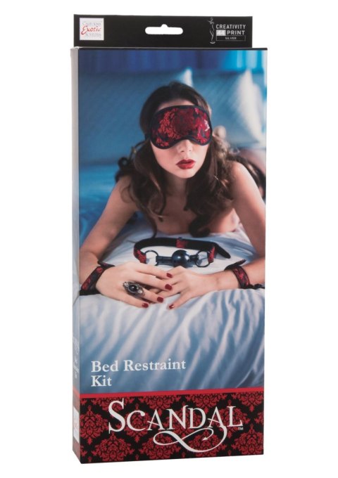 Scandal Bed Restraint Kit Black Calexotics Scandal Bed Restraint Kit Black Calexotics