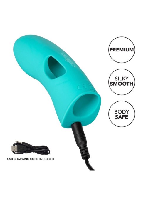 Silicone Marvelous Tickler Aqua Calexotics