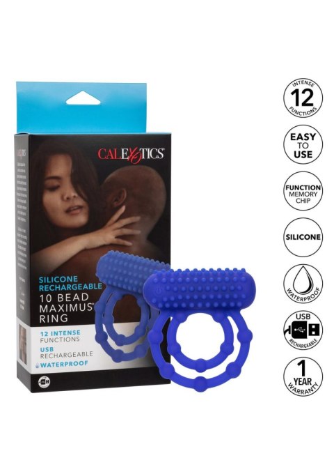 10 Bead Maximus Ring Blue Calexotics